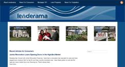 Desktop Screenshot of lenderama.com